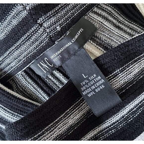 INC Womens Petite Size Large PL Sleeveless Silk Blend Cowl Neck Knit Top Shirt - Picture 6 of 6